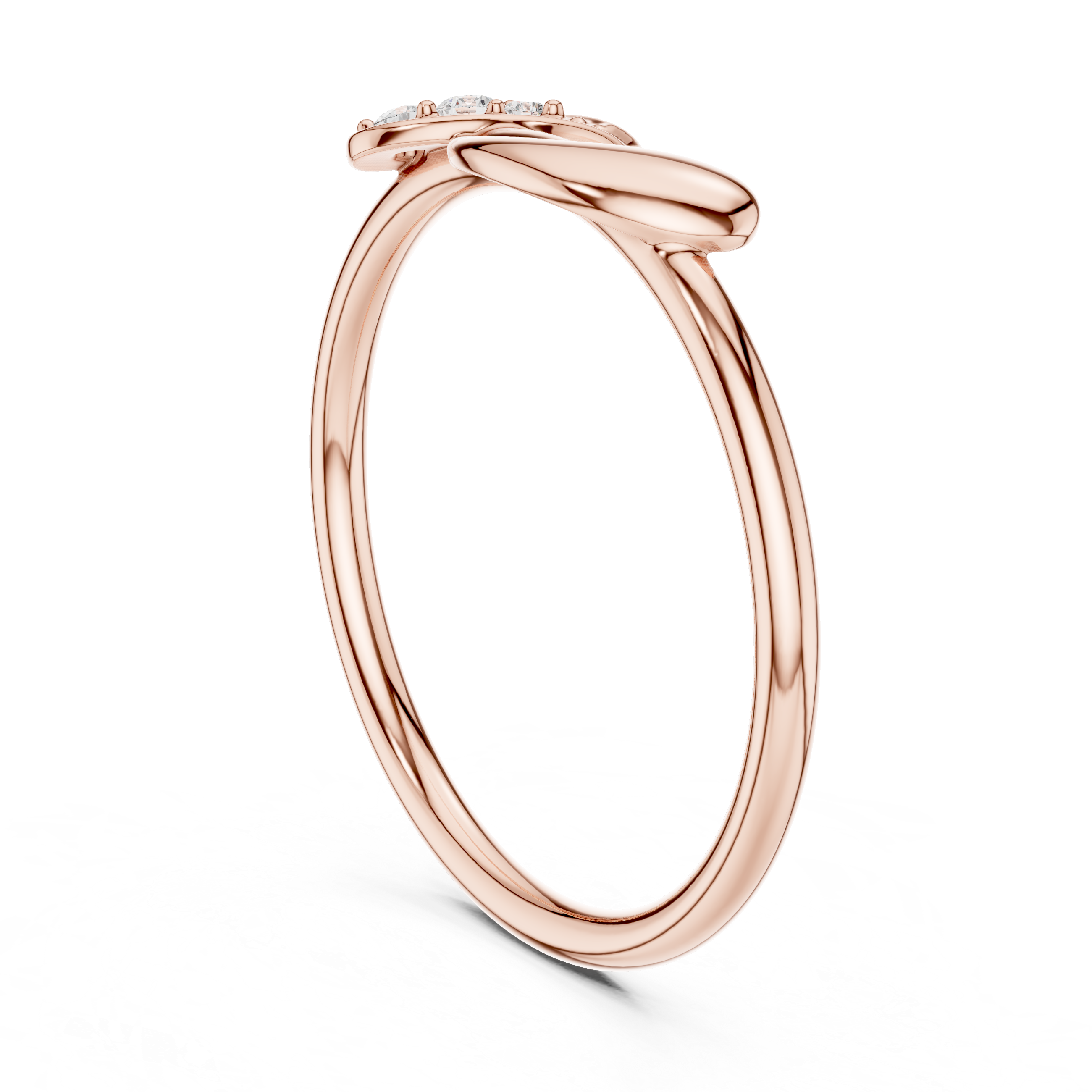 Infinity Twist Diamond Accent Ring