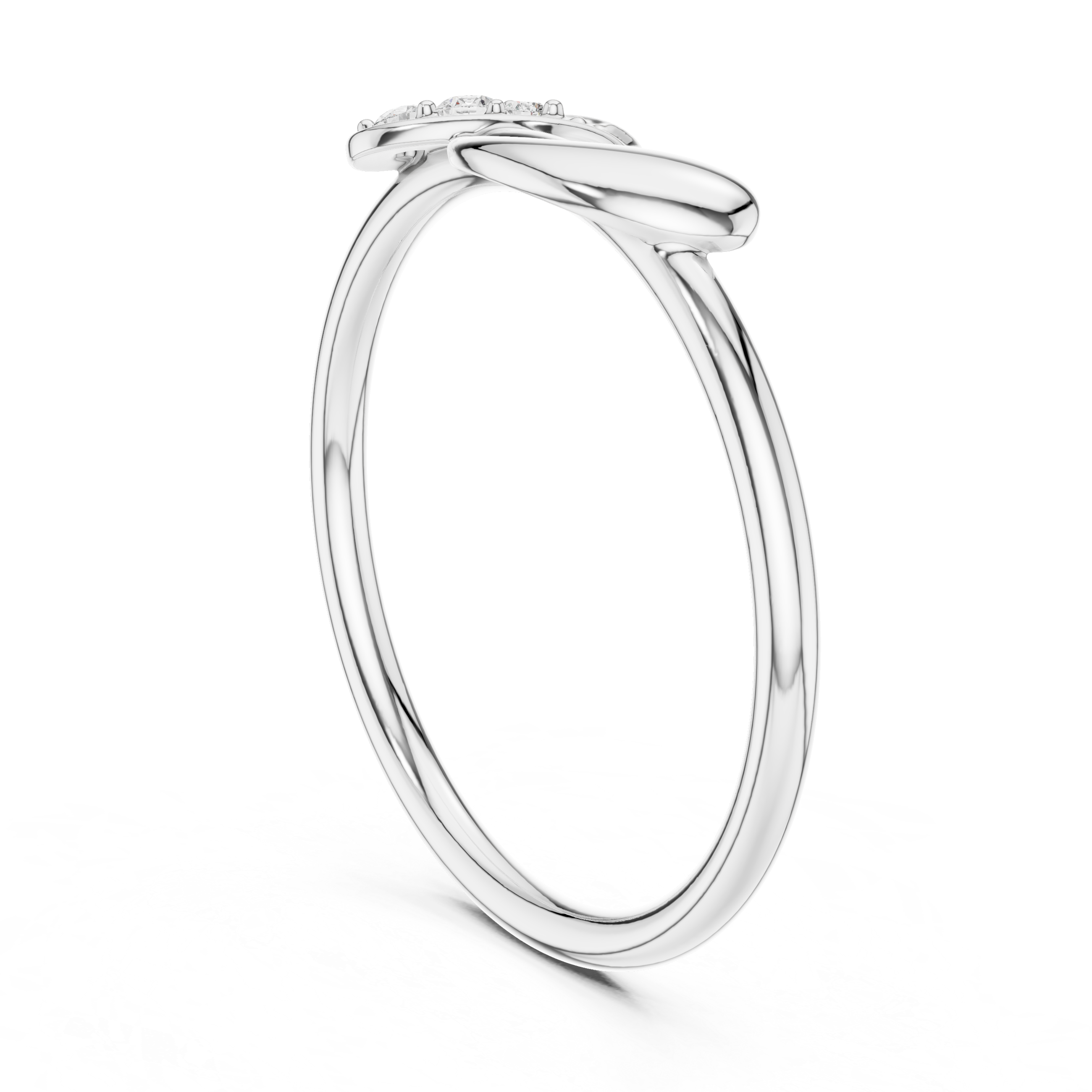 Infinity Twist Diamond Accent Ring