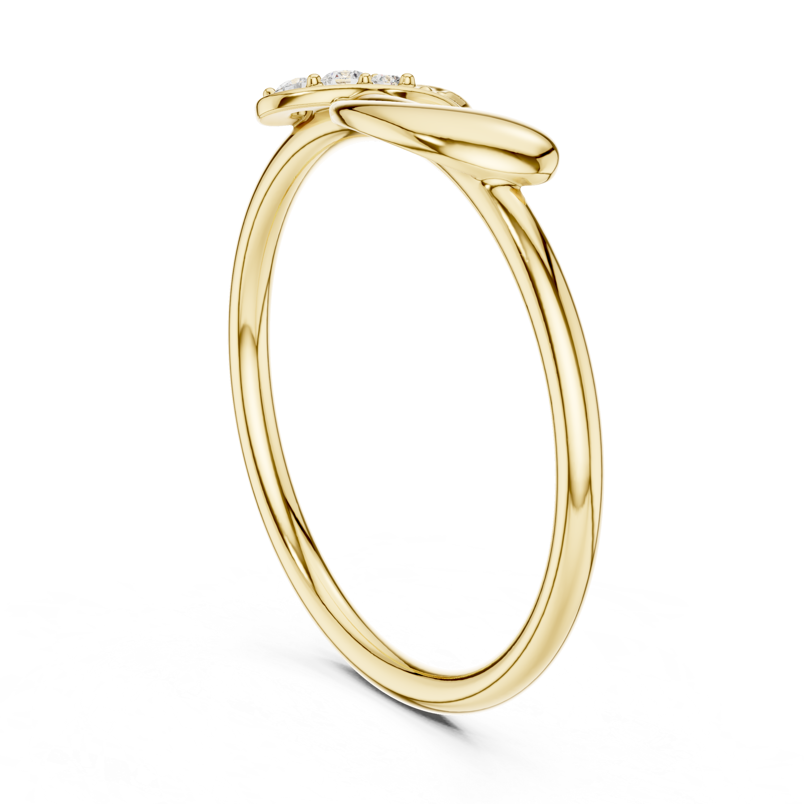 Infinity Twist Diamond Accent Ring