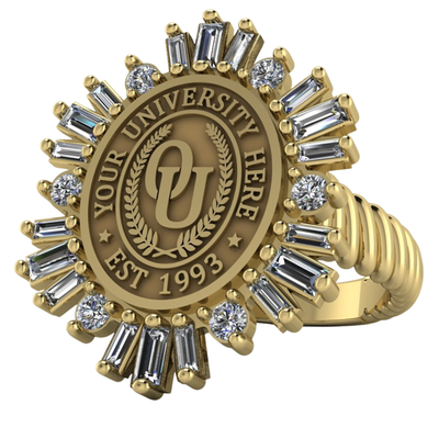 Tramontana Oval | Rope Core Band Custom Collage Ring