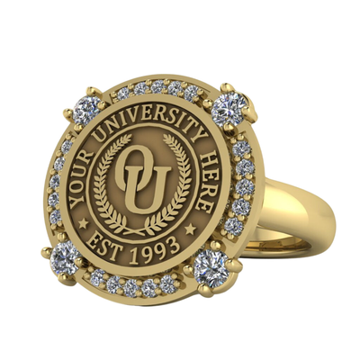 Voir | Classic Dome Band Custom College Ring