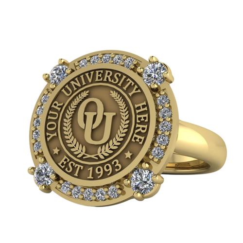 Voir | Classic Dome Band Custom College Ring