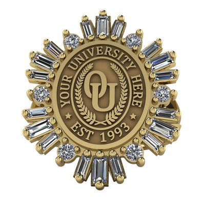 Tramontana Oval | V-Frame Band Custom Collage Ring