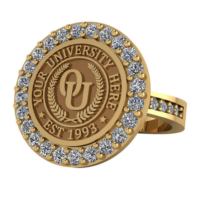 Circum | Channel Core Band Custom Collage Ring