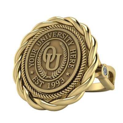 Melipat | Infinity Bezel Band Custom Collage Ring