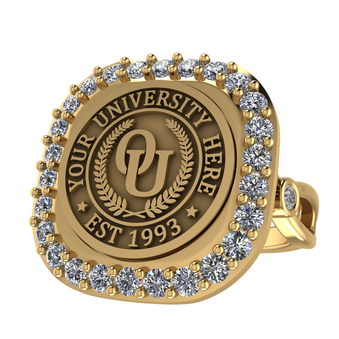 Radius | Infinity Bezel Band Custom Collage Ring