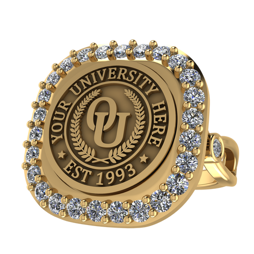 Radius | Infinity Bezel Band Custom Collage Ring