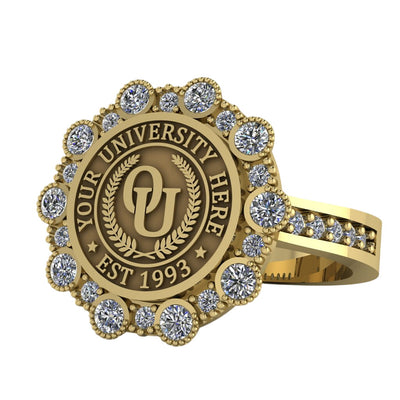 Belgi | Channel Core Band Custom Collage Ring