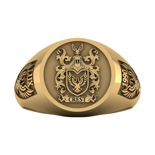 Family Crest Ring – Custom Engraved Signet Ring | Heritage Keepsake Jewelry