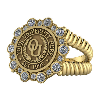 Belgi | V-Rope Band Custom Collage Ring