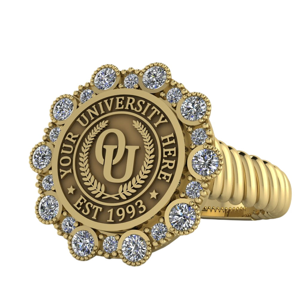 Belgi | Rope Core Band Custom Collage Ring