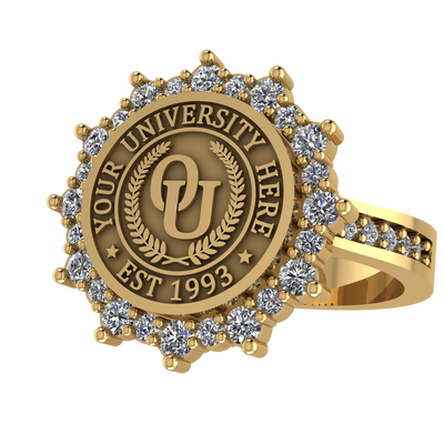 Attraente | Channel Core Band Custom Collage Ring