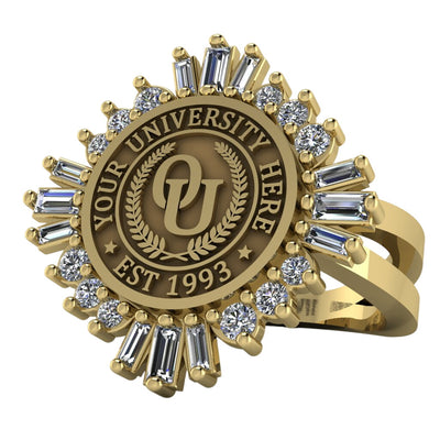 Tramontana | Knife Edge Band Custom Collage Ring