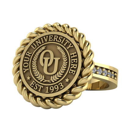 Lubid | Channel Core Band Custom Collage Ring