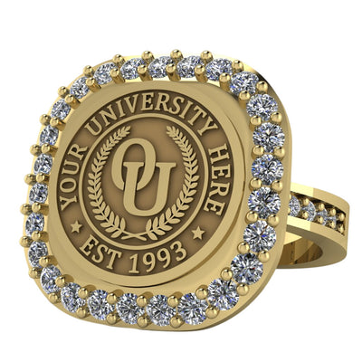 Radius | Channel Core Band Custom Collage Ring