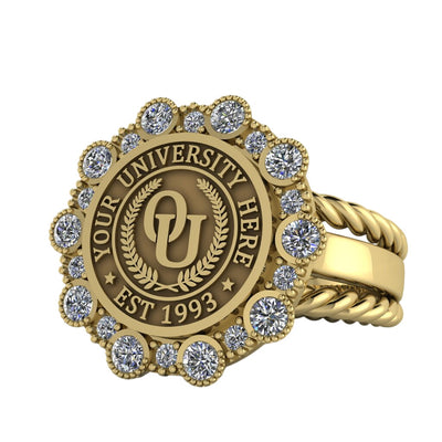 Belgi | Rope Edge Band Custom Collage Ring