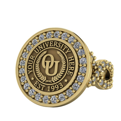 Agonisch | Infinity Pave Band Custom Collage Ring