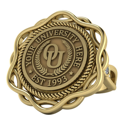 Slanga | Infinity Bezel Band Custom Collage Ring