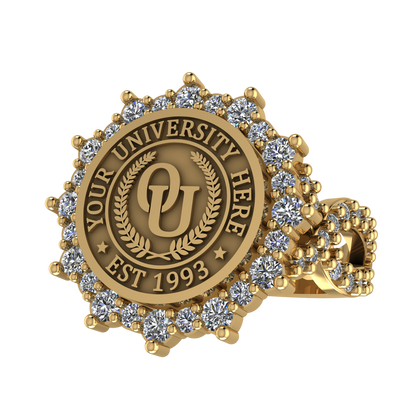 Attraente | Infinity Pave Band Custom Collage Ring