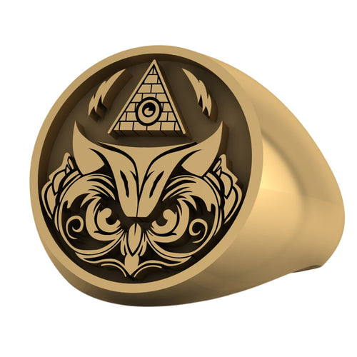 Masonic Owl Ring