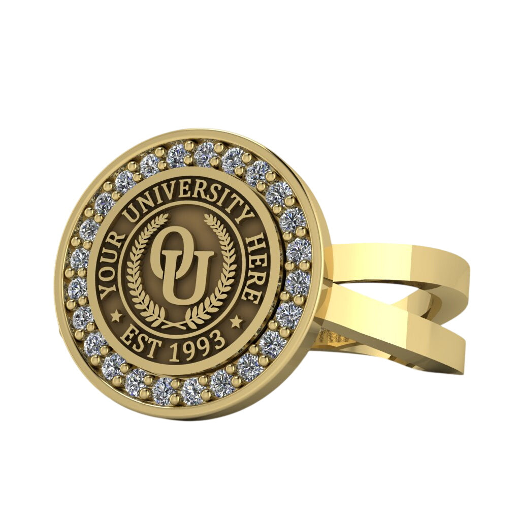 Agonisch | Knife Edge Band Custom Collage Ring