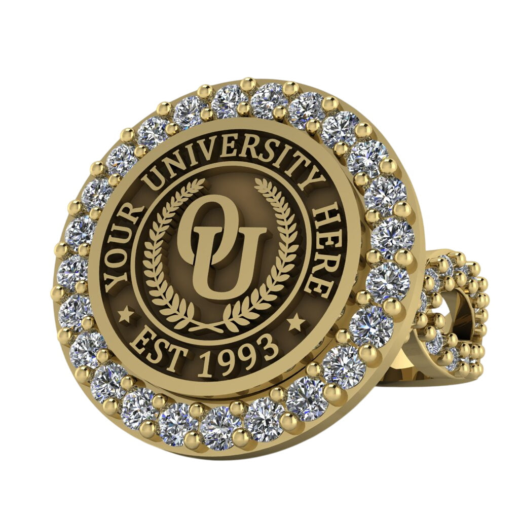 Circum | Infinity Pave Band Custom Collage Ring