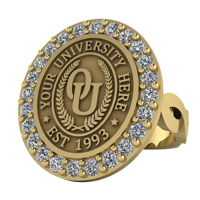 Circum Oval | Infinity Loop Band Custom Collage Ring