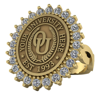 Serku Oval | Infinity Loop Band Custom Collage Ring