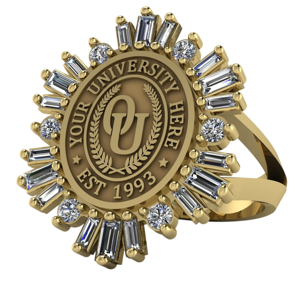 Tramontana Oval | V-Frame Band Custom Collage Ring