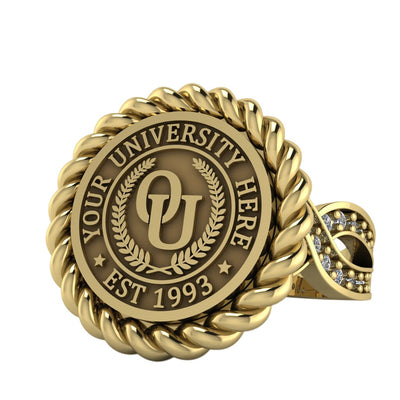 Lubid | Infinity Pave Band Custom Collage Ring