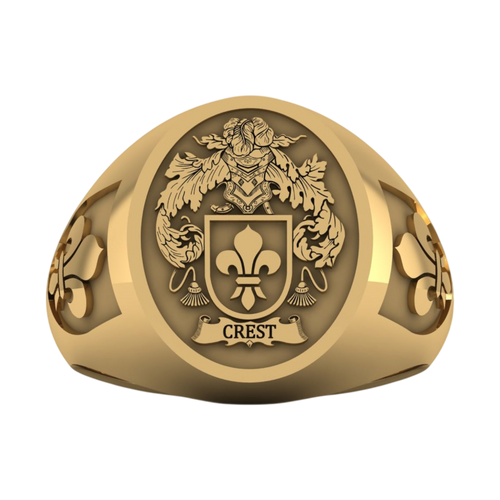 Family Crest Ring – Custom Engraved Signet Ring | Heritage Keepsake Jewelry