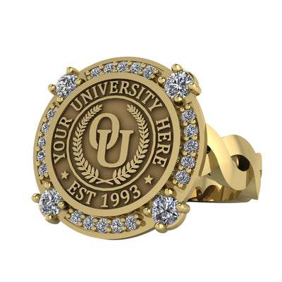 Voir | Infinity Loop Band Custom College Ring