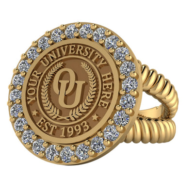 Circum | V-Rope Band Custom Collage Ring