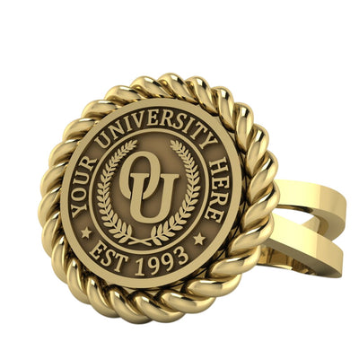 Lubid | Knife Edge Band Custom Collage Ring