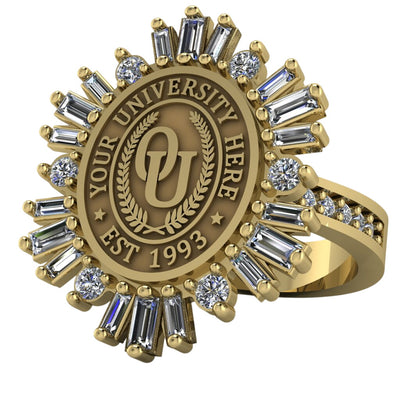 Tramontana Oval | Channel Core Band Custom Collage Ring