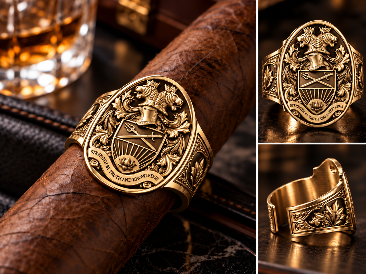 Brass Cigar ring